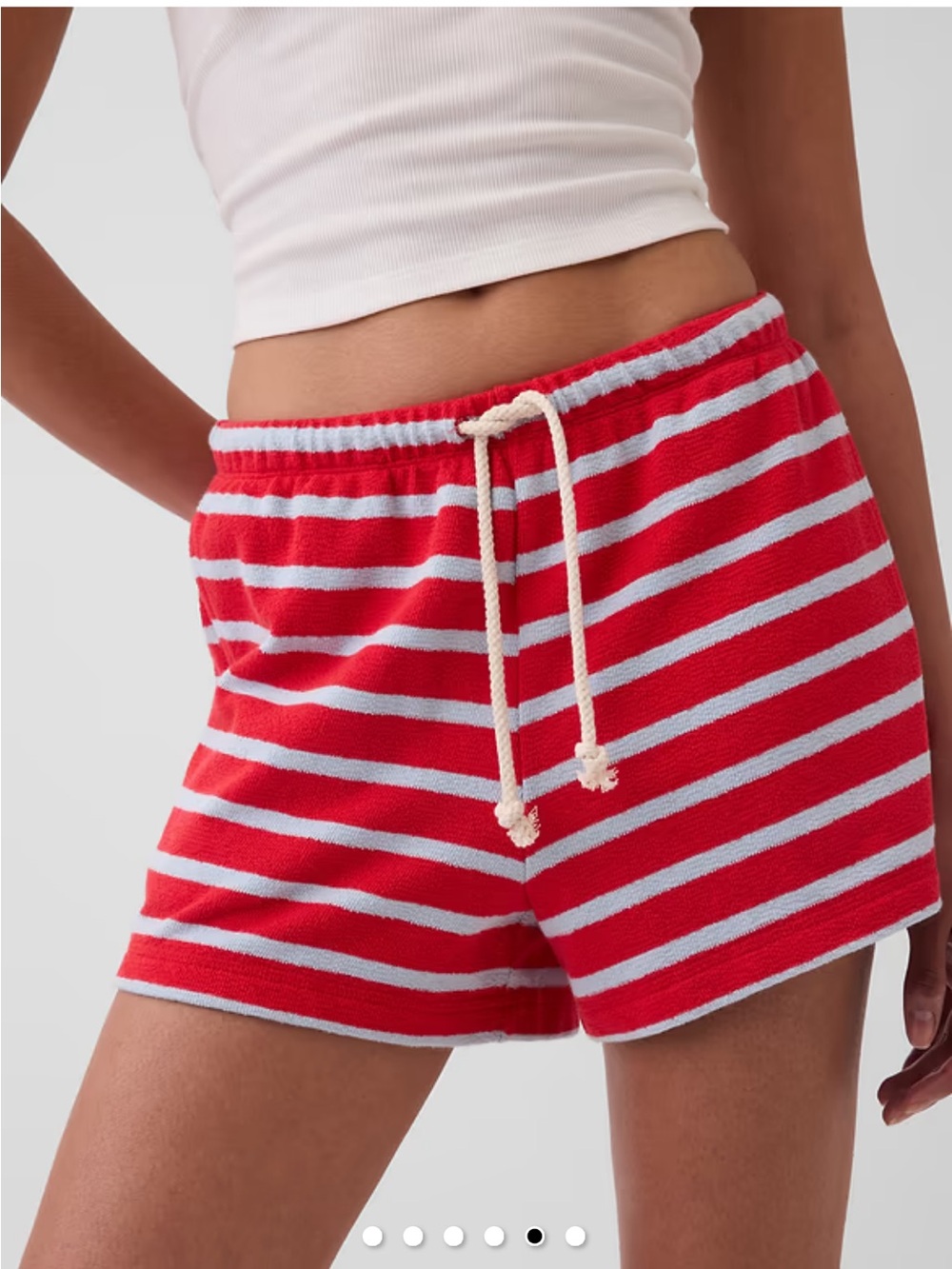 GAP Striped Red and Blue Terry Lounge Shorts